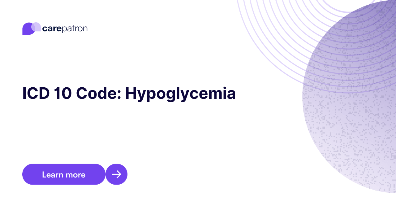 Hypoglycemia ICD10CM Codes 2023